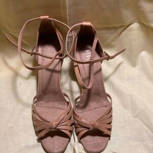 Bloch Women's Tan Strappy Ballroom Shoes